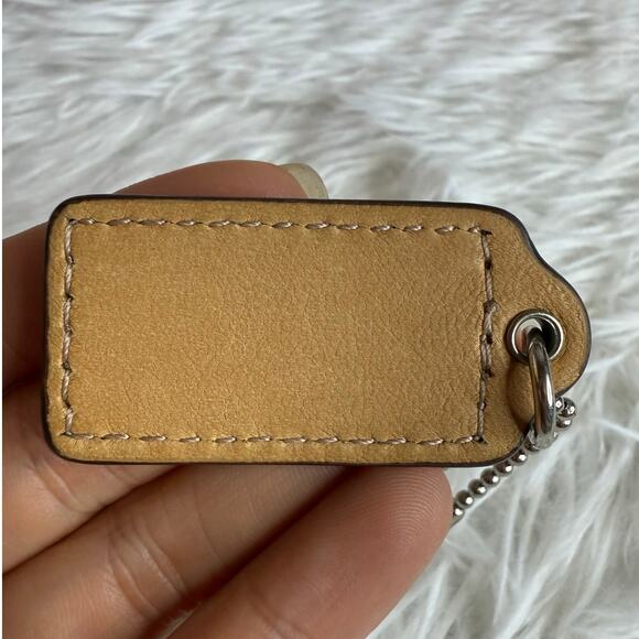 1.5" COACH Fob Bag Charm Hang tag Hangtag - Picture 2 of 2